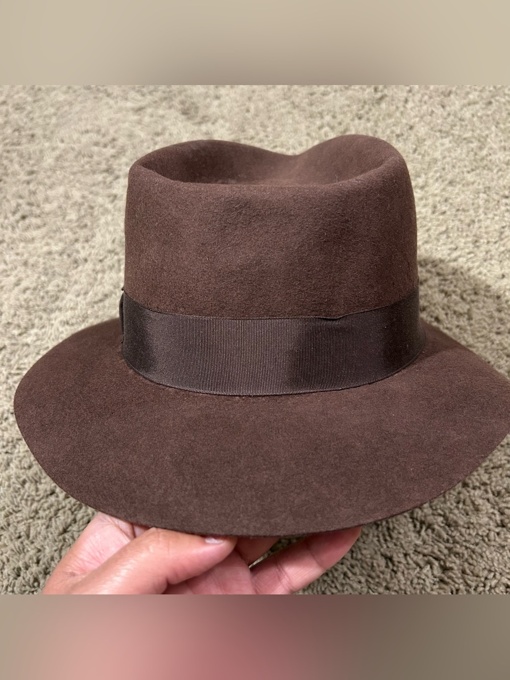 VTG 1984 Lucas Film Indiana Jones Authentic Hat John B Stetson XL 100% Wool USA - Picture 6 of 12